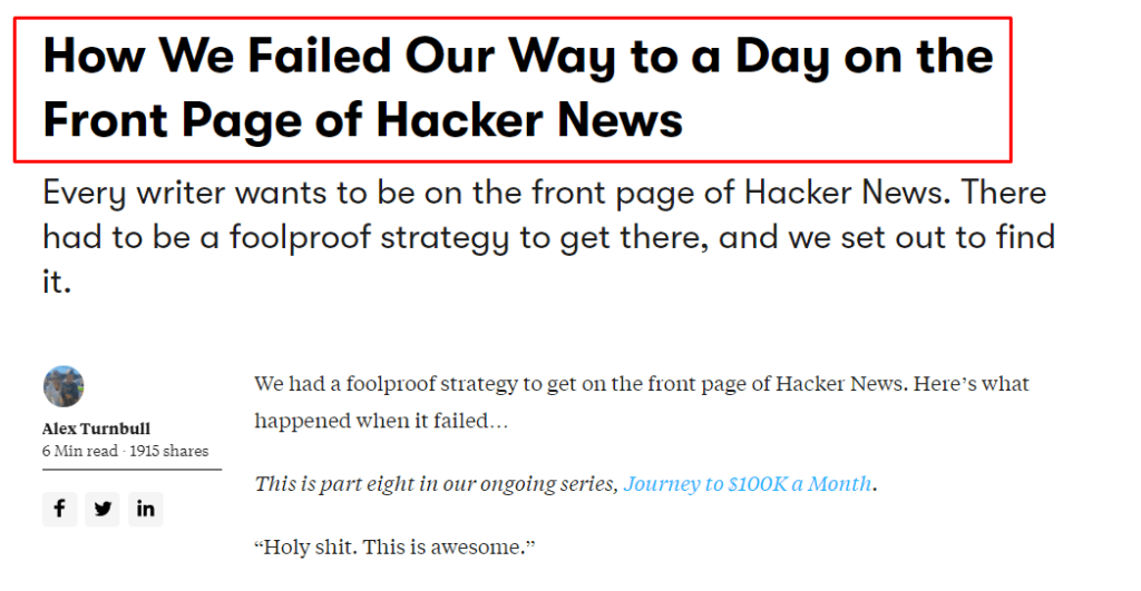 Groove Hacker News Post