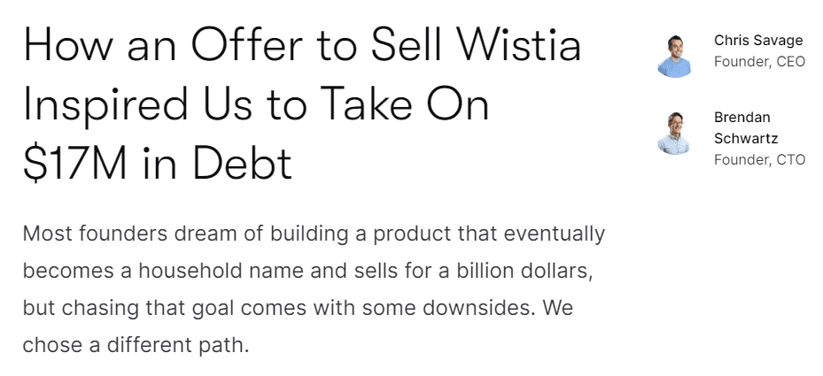 Wistia’s founders share why they didn’t sell the company