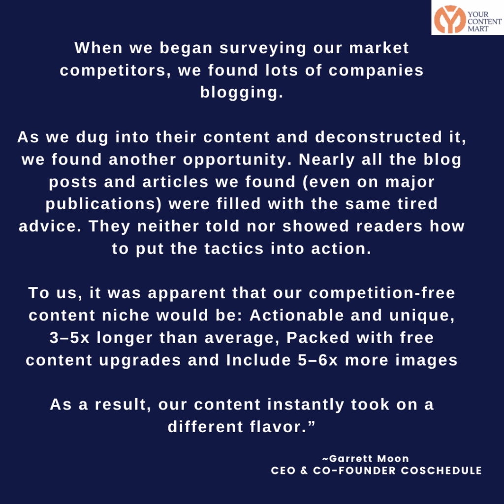 Garrett Moon On Coschedule Content Marketing Strategy