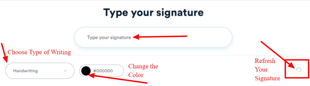 Type your online signature