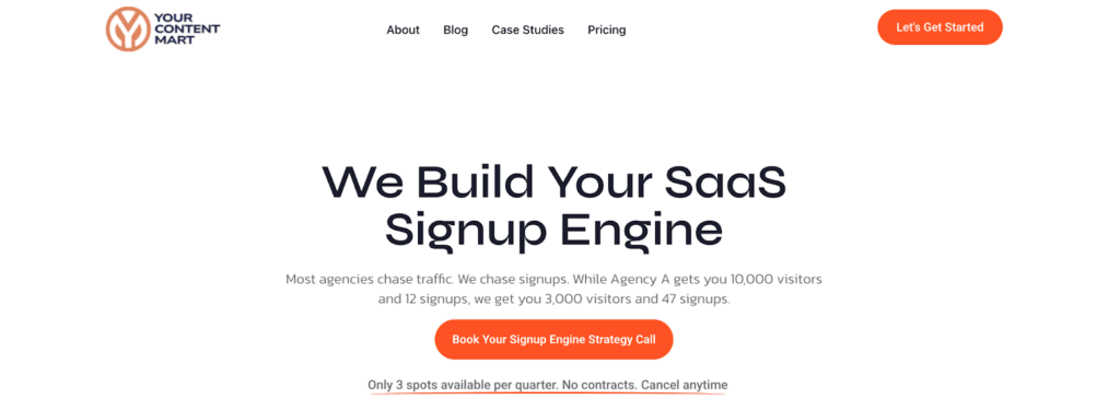 yourcontentmart landing page