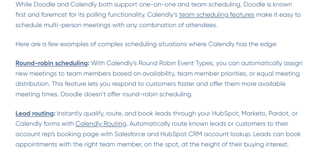 Doodle and calendly