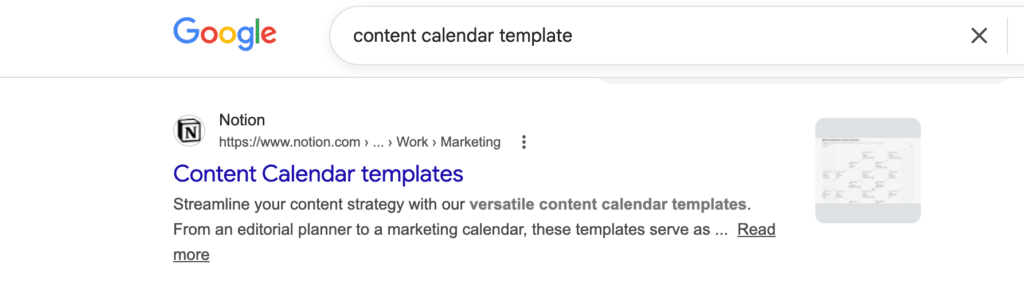The Content Calendar Template