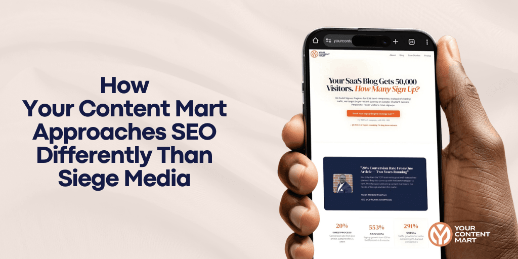How Your Content Mart Approaches SEO Differently Than Siege Media