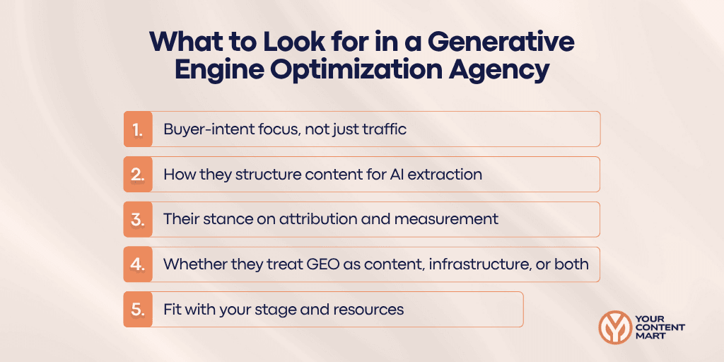 What to Look for in a Generative Engine Optimization Agency