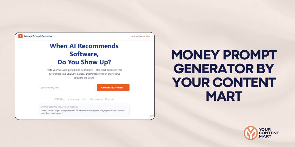 Money Prompt Generator | Your Content Mart